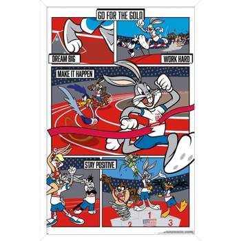 Trends International Looney Tunes x Team USA - Track and Field Framed Wall Poster Prints