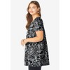 Roaman's Women's Plus Size Scoopneck Swing Ultimate Tunic - 4 of 4