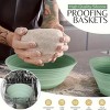 Sourdough Bread Proofing Basket with Danish Dough Whisk & Scoring Lame, Complete Beginner Baking Supplies Kit, Sage Green Banneton Bread Basket - 3 of 4