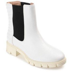 Journee Collection Womens Tatiana Round Toe Block Heel Chelsea Booties - 1 of 4