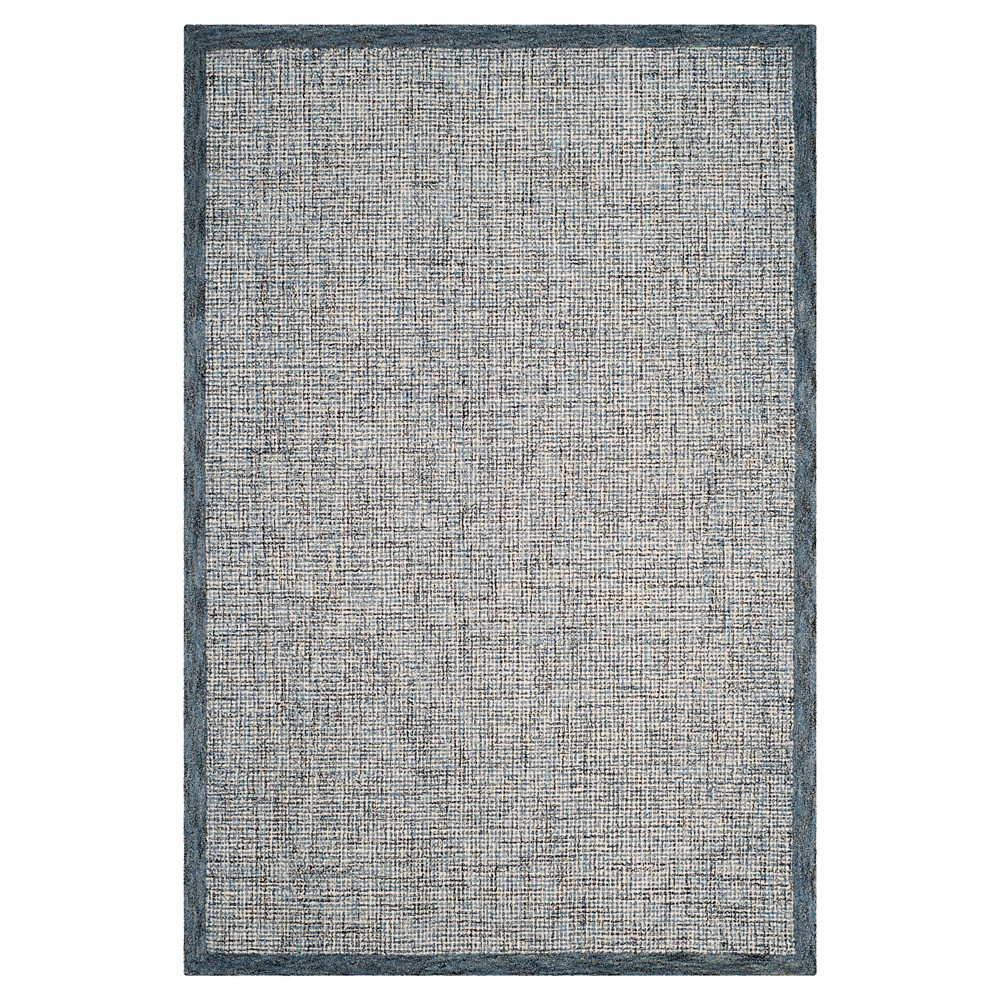 6'x9' Navy/Ivory Abstract Tufted Area Rug - Safavieh