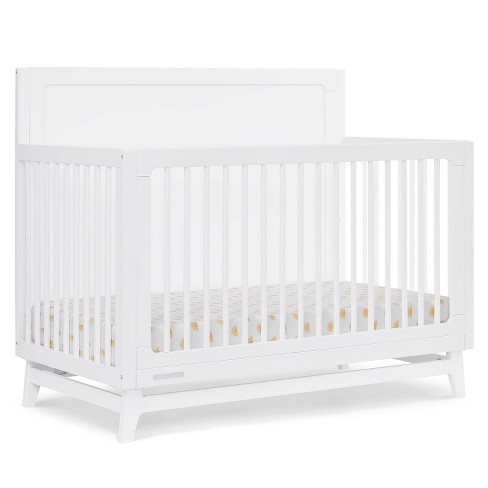 Delta Children Spencer 6 in 1 Convertible Crib Greenguard Gold Certified Bianca White