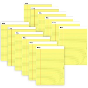 C-Line® Legal Pad, Wide Ruled, Yellow, 50 Sheets, Pack of 12 - 1 of 4