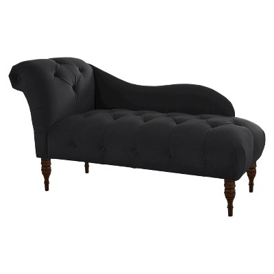 Black chaise deals chair