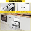 18x23x23 inch Triple Drawer Outdoor Kitchen BBQ Island Stainless Steel With Vent - 4 of 4
