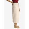 Jessica London Women's Plus Size Contrast Stitching Seamed Skirt - 4 of 4