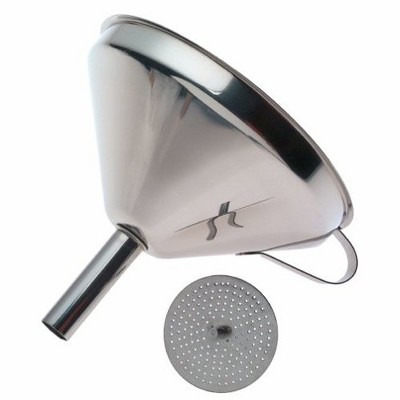 Norpro 5 1/2-Inch Stainless Steel Funnel with Detachable Strainer 