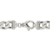 Black Bow Jewelry Men's 15mm, Sterling Silver, Solid Figaro Chain Necklace - 4 of 4