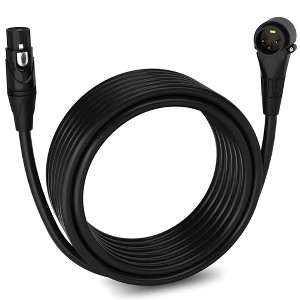 LyxPro Right Angle Male-to-Female XLR Microphone Cable - 1 of 4