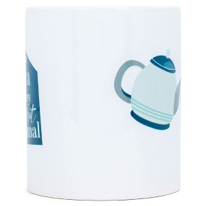 Elanze Designs Tea is my Spirit Animal Teapot 11 Ounce White Ceramic Coffee Mug - 1 of 2