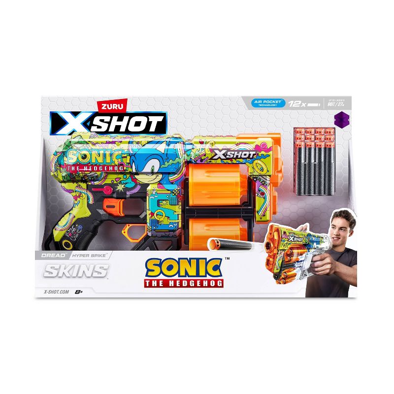 X-Shot Skins Sonic Hyper Spike Dread Dart Blaster, 1 of 7