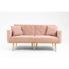 CAVINAS Loveseat Sofa with Metal Feet, Modern Convertible Sofa, Vintage Accent Sofa, Upholstered Sofa Couch for Living Room - 4 of 4
