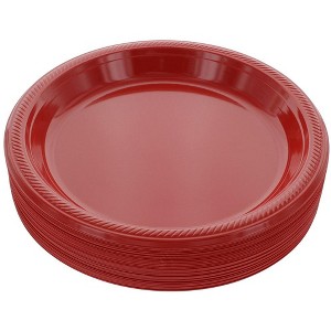 SparkSettings Disposable Plastic Dinner Plates 7 Inches, Pack of 50 - 1 of 4