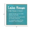 Slickblue Lake House Wood Wall Sign – Rustic 7x7 Décor – Family, Friends & Relaxation Quote, Color Options - 3 of 3