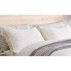 Sweet Jojo Designs Queen Duvet Cover and Shams Set Boho Fringe Tassels Ivory 3pc - 4 of 4