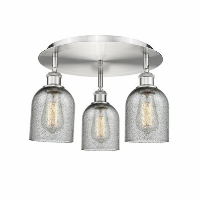 Caledonia - 3 Light Flush Mount In Industrial Style-9.5 Inches Tall and 16.75 Inches Wide
