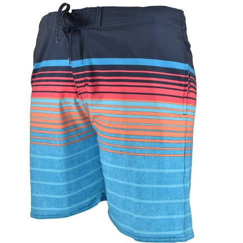 Burnside Men's Surf Boardshort Quick Dry Panel Striped Print : Target