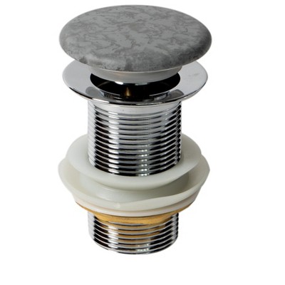 ALFI ABCO7055 Solid Concrete Gray Matte Cap Bathroom Sink Drain