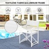 Aoodor Outdoor Patio 4-Pack 34" Director's Chairs - Portable Bar Height Seating with Folding Aluminum Frame, 246 lbs Capacity - 4 of 4