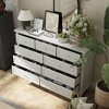 Modern 9-Drawer Dresser: Stylish Storage Solution Chest Wood Dresser  Storage Cabinet for Bedroom - 2 of 4