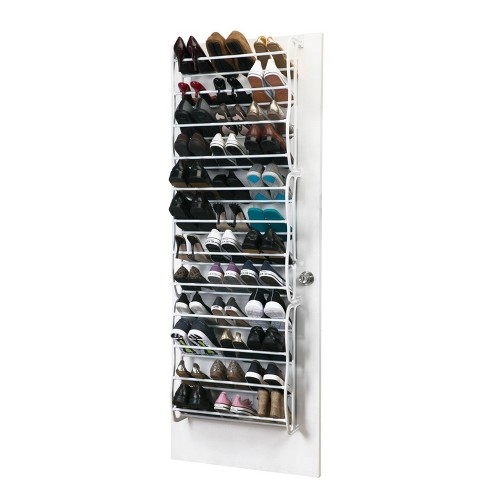 Simplify 36 Pair Adjustable Over The Door Shoe Rack Target