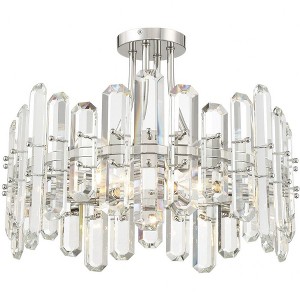 Crystorama Lighting Bolton 4 - Light Semi-Flush Mount in  Polished Nickel - 1 of 3