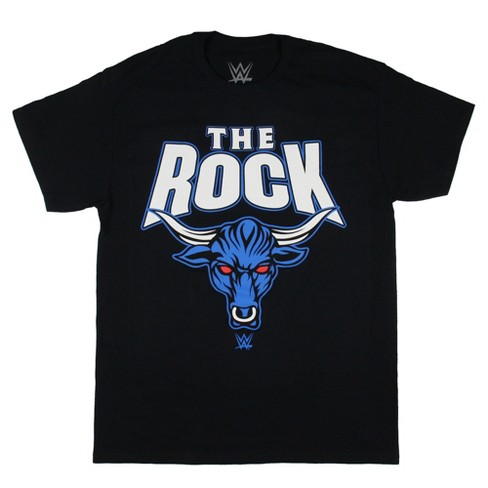 Wwe Men's Rock Dwayne Brahman Bullhead Tattoo Adult Short-sleeve T ...