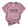 Simply Sage Market Leave Her Wild Floral Short Sleeve Tee - L - Orchid - 2 of 4