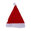 Unique Bargains Christmas Hat Plush Short Pile Hat Polyester Non-Woven Fabric Red 11.02"x15.75" 1 Pc - 4 of 4