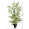 Nearly Natural 2.5-ft Ruffle Fern Artificial Tree - 2 of 4