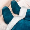 PAVILIA Wearable Blanket with Sleeves and Foot Pockets, Fleece Warm Snuggle Pocket Sleeved Throw for Women Men Adults - 2 of 4