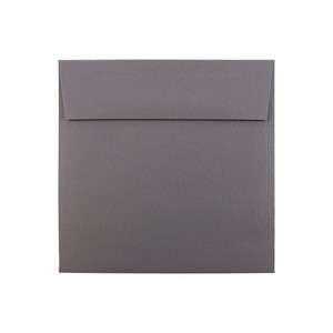 JAM Paper 6.5 x 6.5 Square Invitation Envelopes Dark Grey 263917200 - 1 of 2