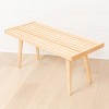 Max & Lily Mid-Century Solid Wood Entryway Bench - 2 of 4