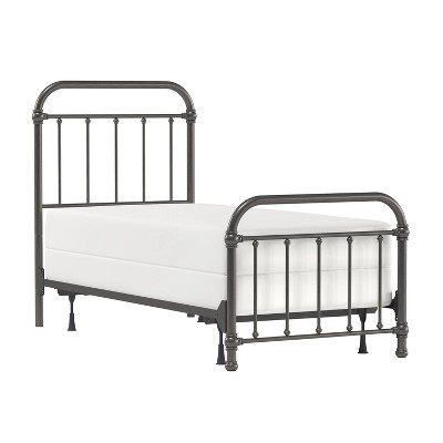 Twin Kirkland Metal Bed Aged Pewter - Hillsdale Furniture