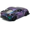 Toyota HKS GR Supra RHD (Right Hand Drive) Magic Purple Metallic 1/64 Diecast Model Car by Pop Race - 3 of 4