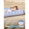 Sloosh Inflatable Suntanning Float Bed with Pillow, Suntan Tub Floatie Raft Tanning Pool for Adult - 4 of 4