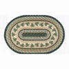 Earth Rugs Cozy Irish Shamrock Oval Patch Tread 20"x30" Nature-Inspired Rug - 2 of 3