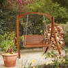 VINGLI 4 FT Outdoor Porch Swing, Heavy Duty 880 LBS Patio Hanging Swing Bench with Chains for Yard, Garden - 2 of 4
