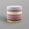 Nicole Miller Cory Velvet Round Multi Layered Ottoman - 4 of 4