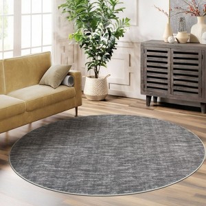 Machine Washable Area Rug With Non-Slip Backing Stain Resistant Easy Cleaning Indoor Carpet For Living Room Bed Dining Room Playroom Office - 1 of 4