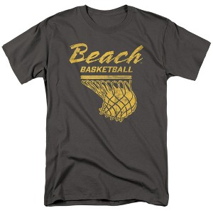 California State University, Long Beach Basketball Hoop Adult T-Shirt Black - 1 of 4