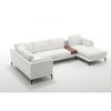 5-Seat Minimalist Cloud Couch and Loveseat Set U Shaped Sectional Sofa for Living Room Linen - Morden Fort - 3 of 4