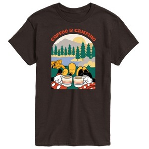 Men's - Disney - Coffee and Camping Short Sleeve Graphic T-Shirt - 1 of 4