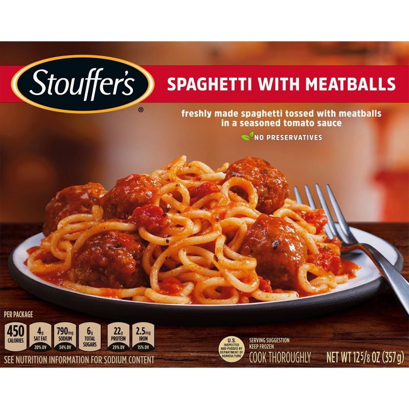 Stouffer&#39;s Frozen Classics Spaghetti With Meatballs - 12.625oz, 1 of 11