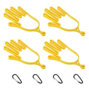 Unique Bargains Plastic Golf Gloves Stretcher with Aluminum Alloy Hanging Hooks 4 Pcs - 1 of 4