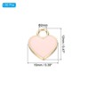 Unique Bargains Metal Bulk Elegant DIY Crafts Jewelry Making Heart Pendant 50 Pcs - 2 of 4