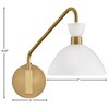 Lark Simon 1 - Light Sconce in  Matte White/Heritage Brass - 2 of 4