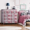 Sorbus Dresser with 9 Drawers - Furniture Storage Chest Tower Unit for Bedroom, Closet, etc - Steel Frame, Wood Top, Fabric Bins - 2 of 4