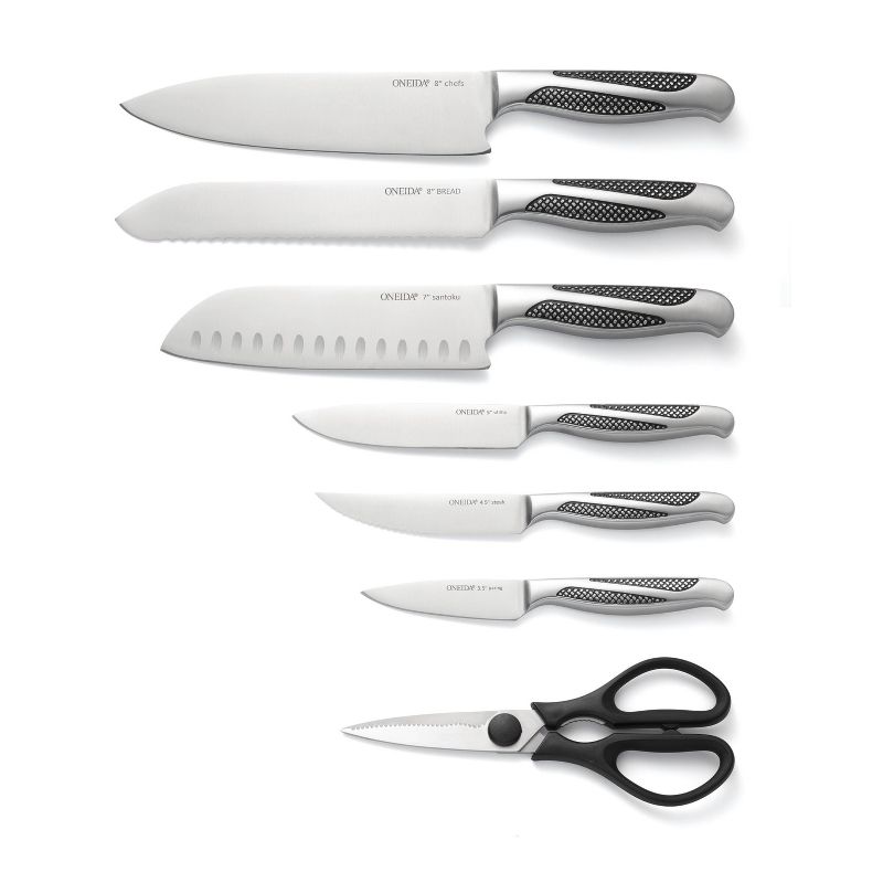 Oneida 14pc Stainless Steel Cutlery Set with Builtin Sharpner, 4 of 5