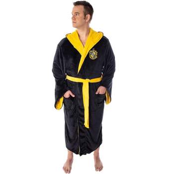 Harry Potter Adult Fleece Plush Hooded Robe - Big and Tall